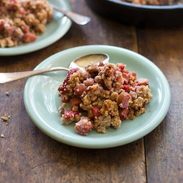Paleo Strawberry Rhubarb Crisp
