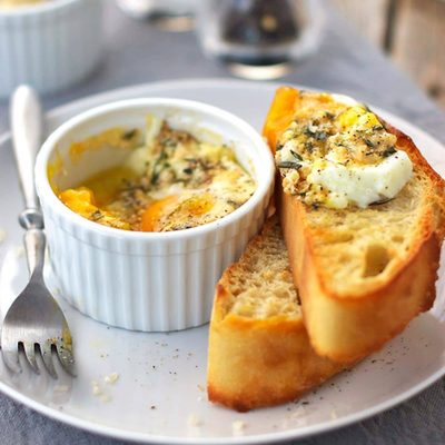 A picture of <span class="fn">Parmesan Baked Eggs