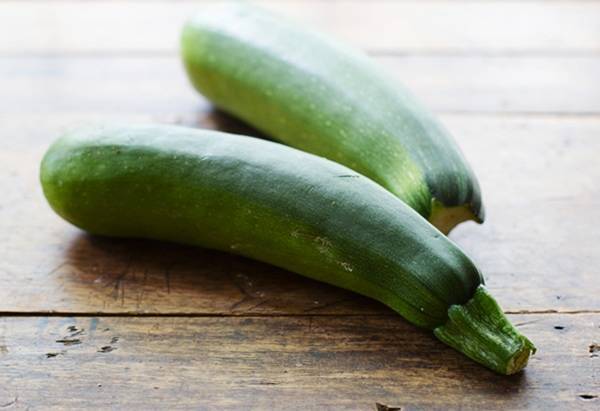 Two zucchinis.